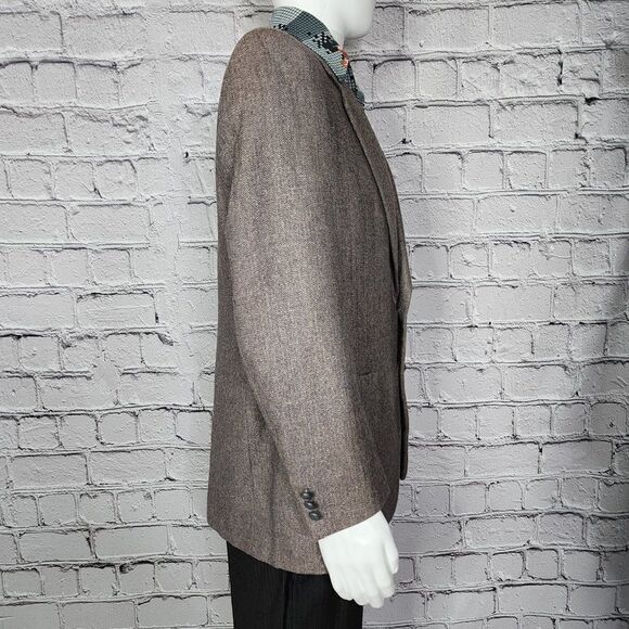 Givenchy Gentleman Vintage Wool Tweed Blazer, Men's 42R - Picture 4 of 14